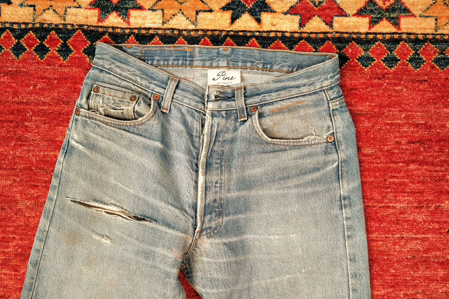Reworked Levi's 501-Light Blue