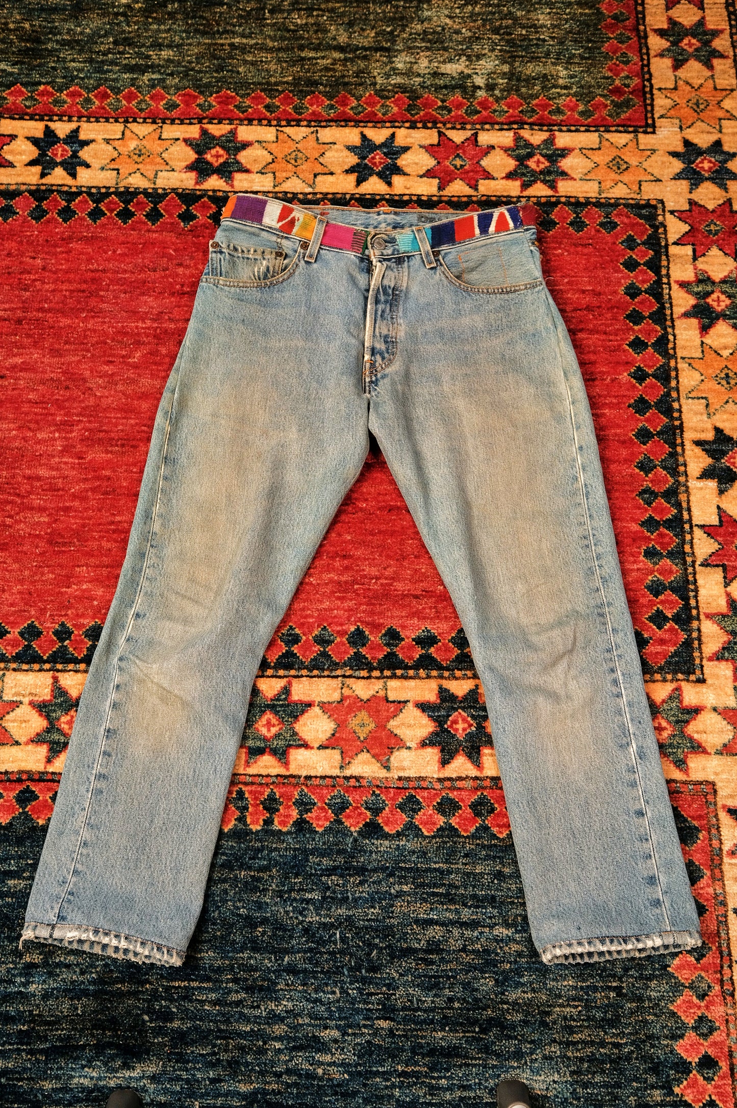 Reworked Levi's 501-Light Blue