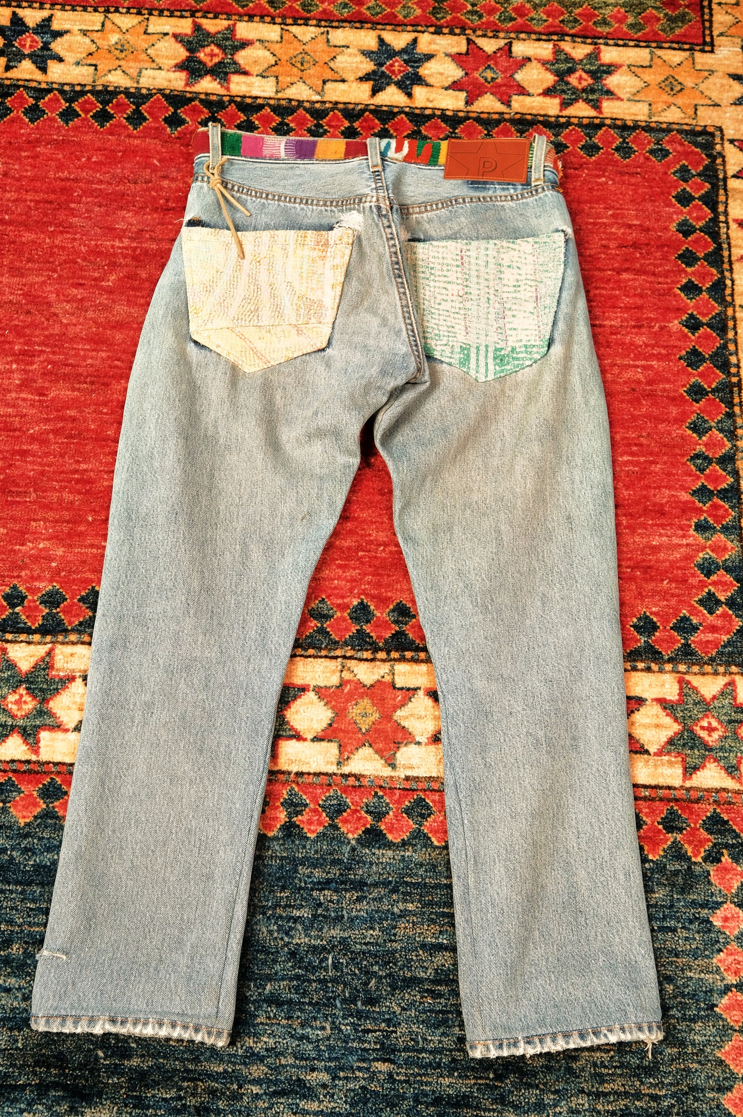 Reworked Levi's 501-Light Blue