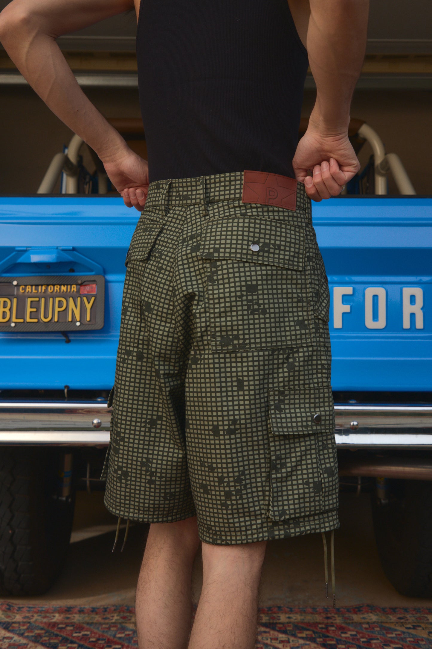 Pre-Order Pleated Desert Camo Cargo Shorts