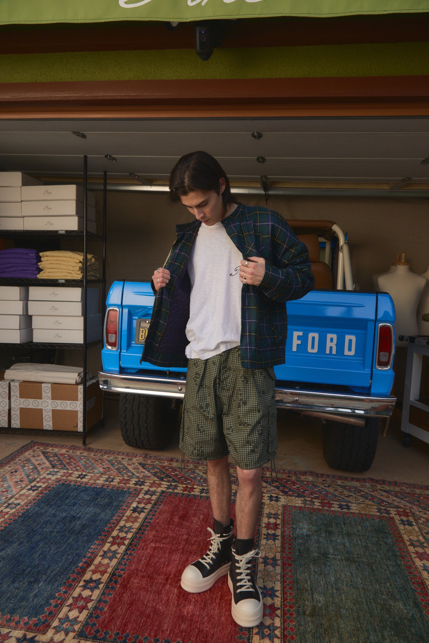 Pre-Order Pleated Desert Camo Cargo Shorts