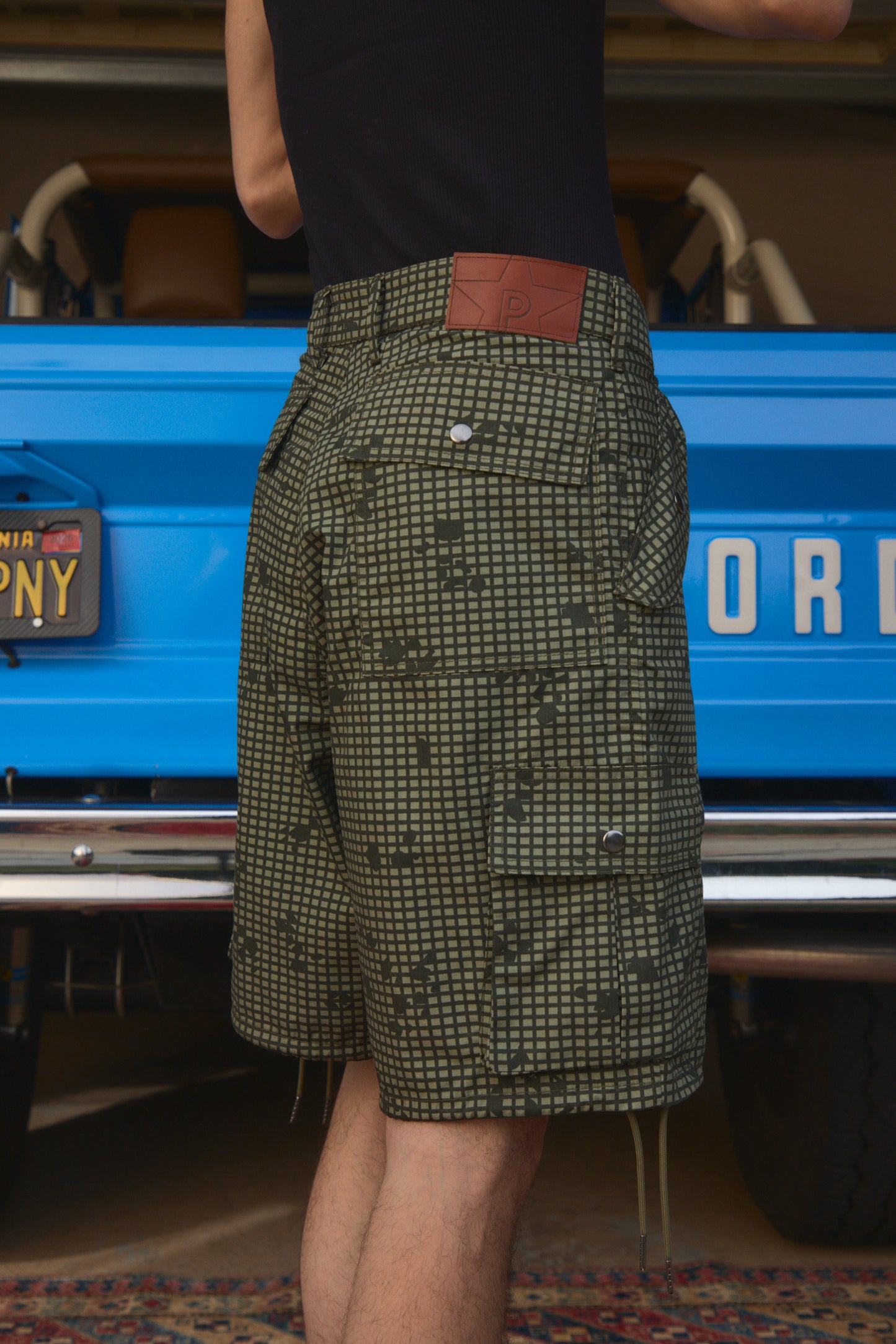 Pre-Order Pleated Desert Camo Cargo Shorts