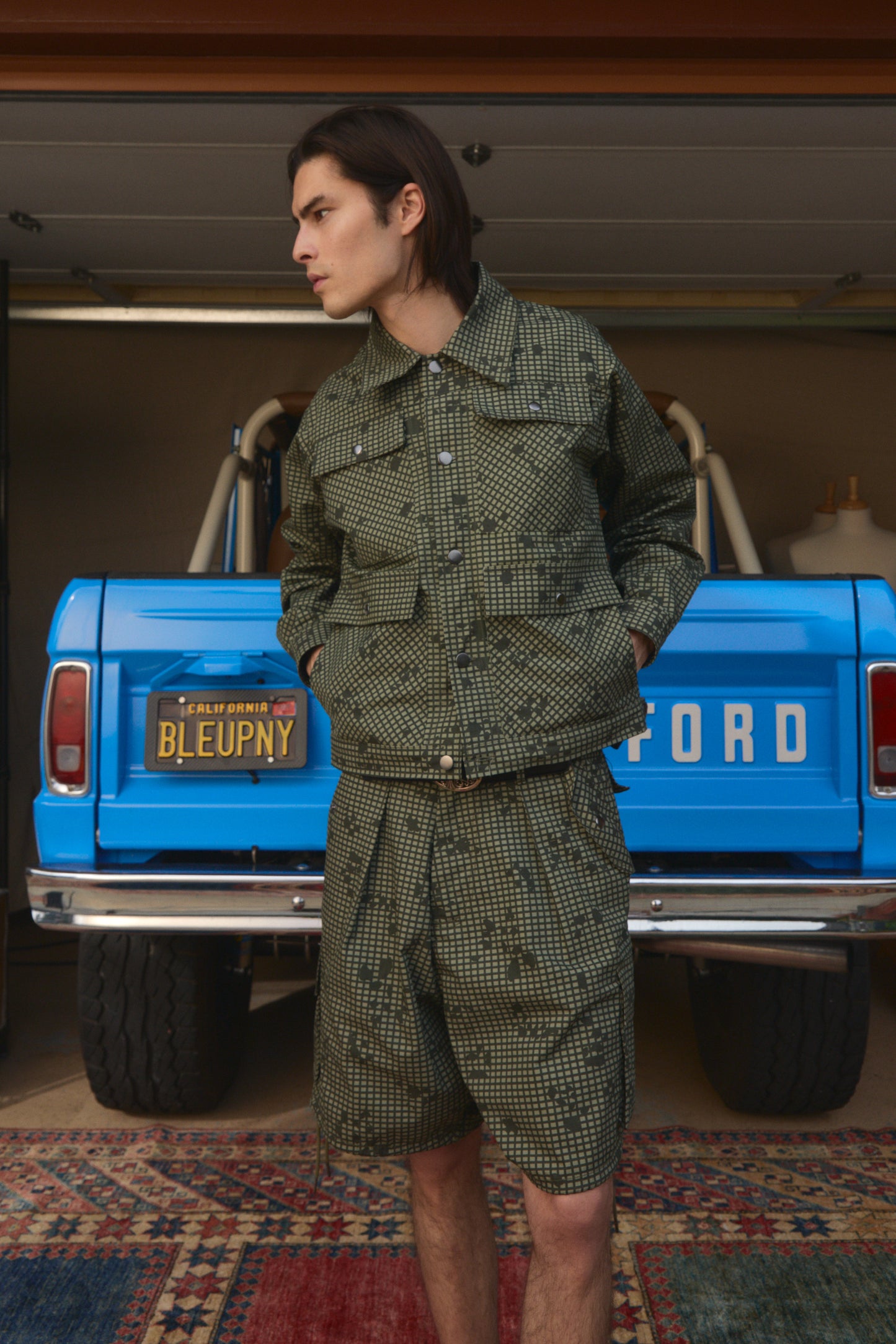 Pre-Order Pleated Desert Camo Cargo Shorts