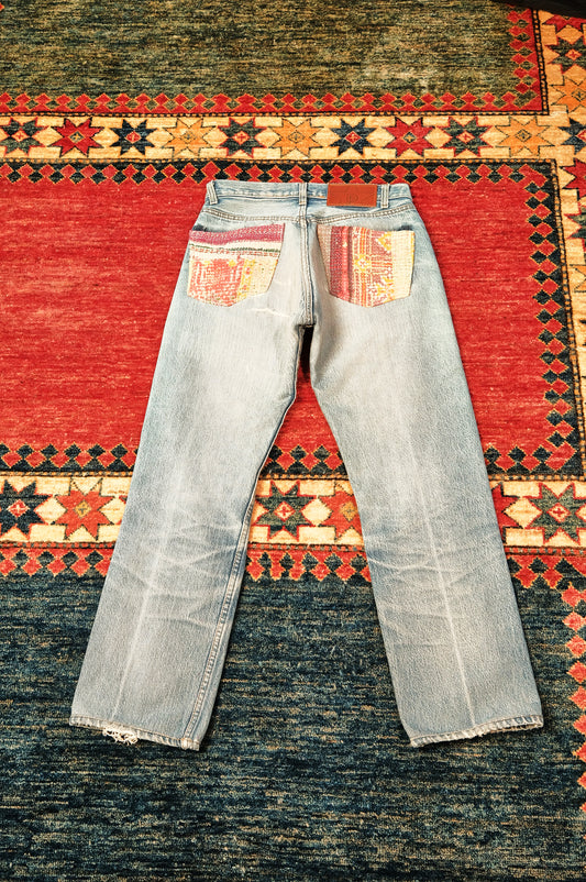 Reworked Levi's 501-Light Blue