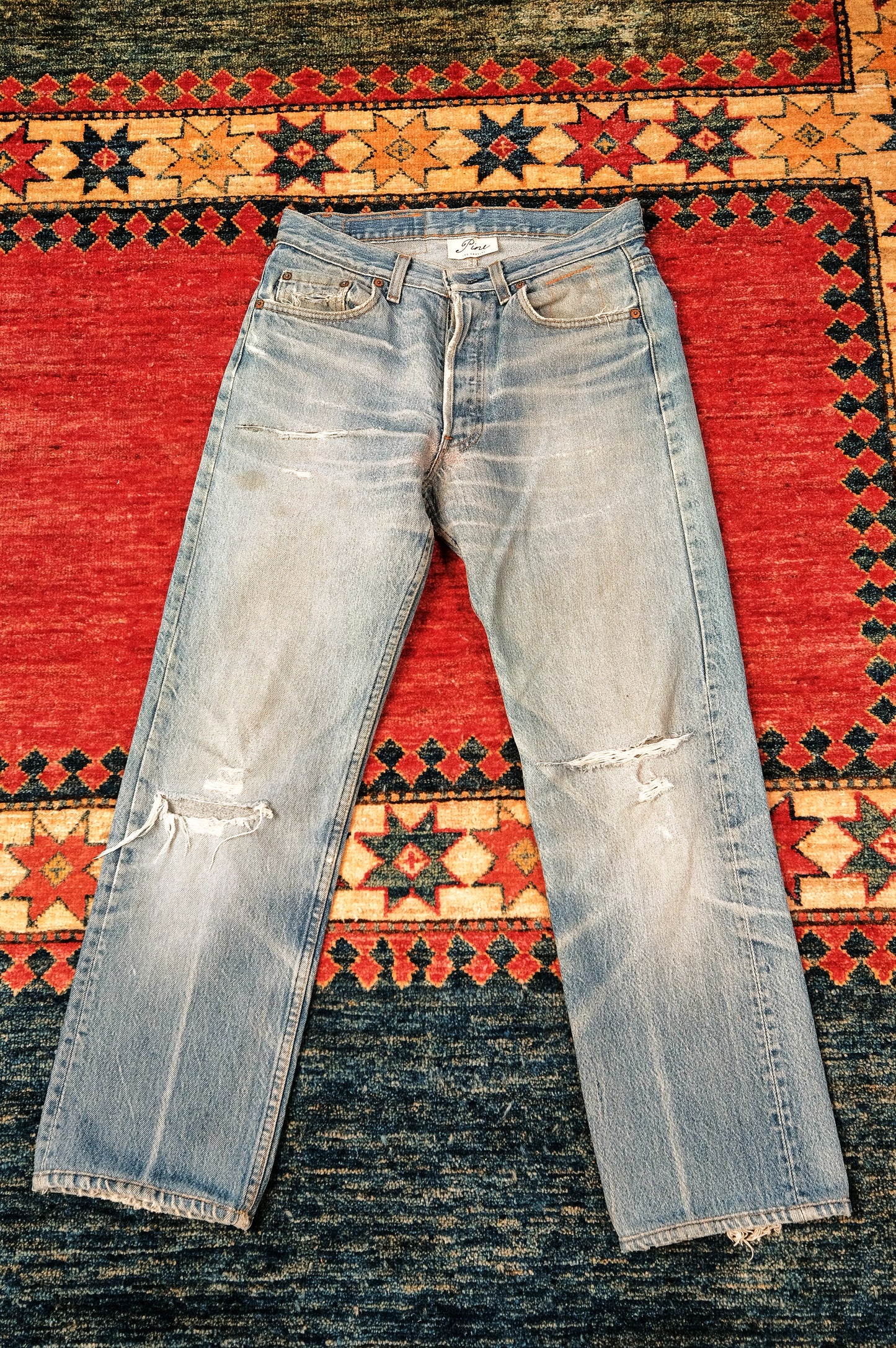 Reworked Levi's 501-Light Blue