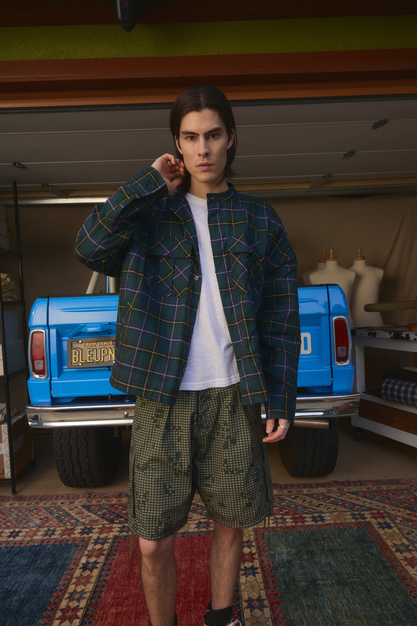 Pre-Order Pleated Desert Camo Cargo Shorts