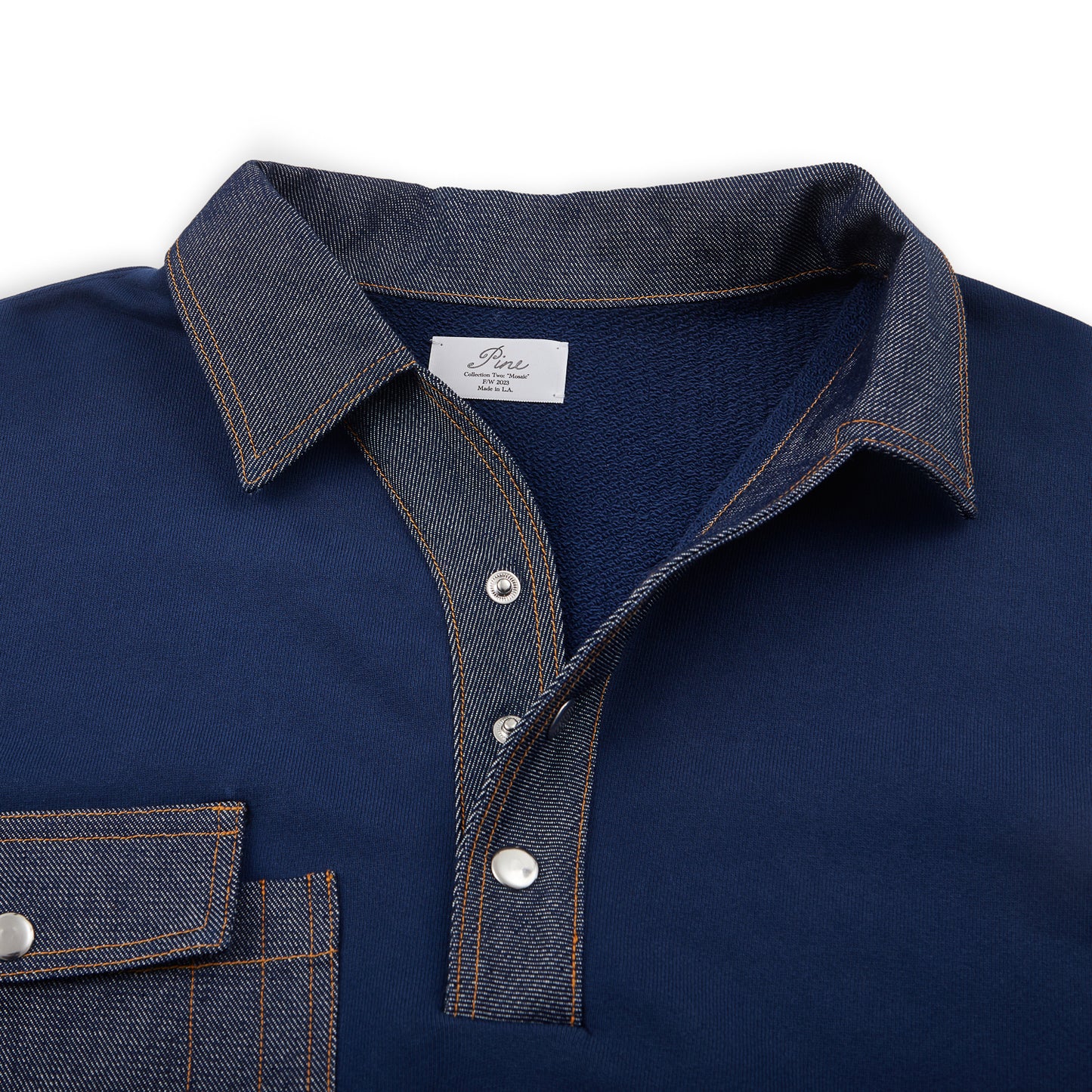 Sundance Denim Pullover-Indigo Blue