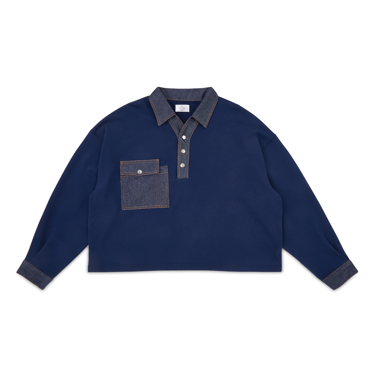 Sundance Denim Pullover-Indigo Blue