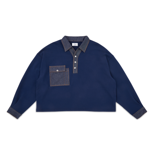 Sundance Denim Pullover-Indigo Blue