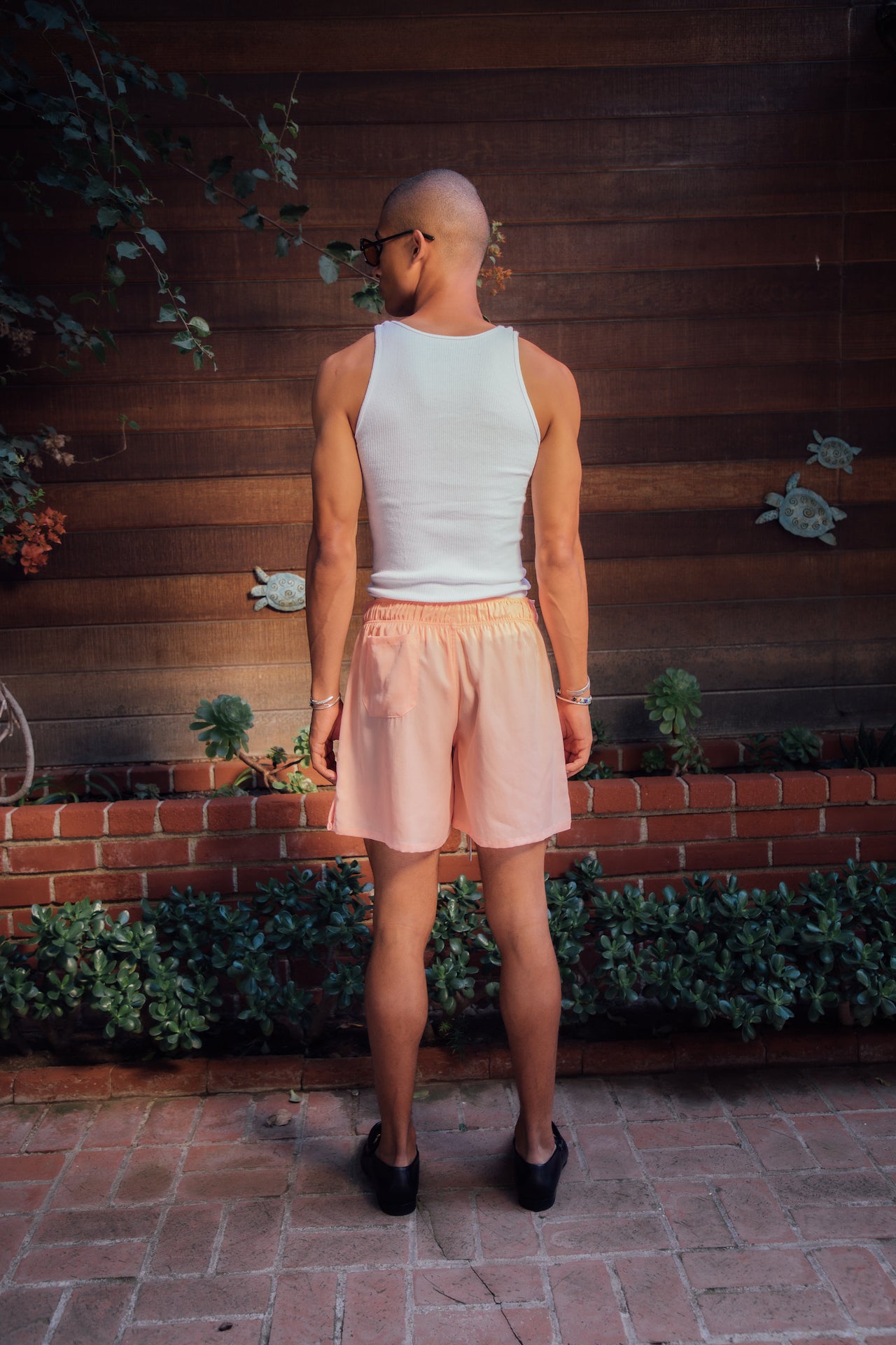 Trunk Shorts-Orange Peony