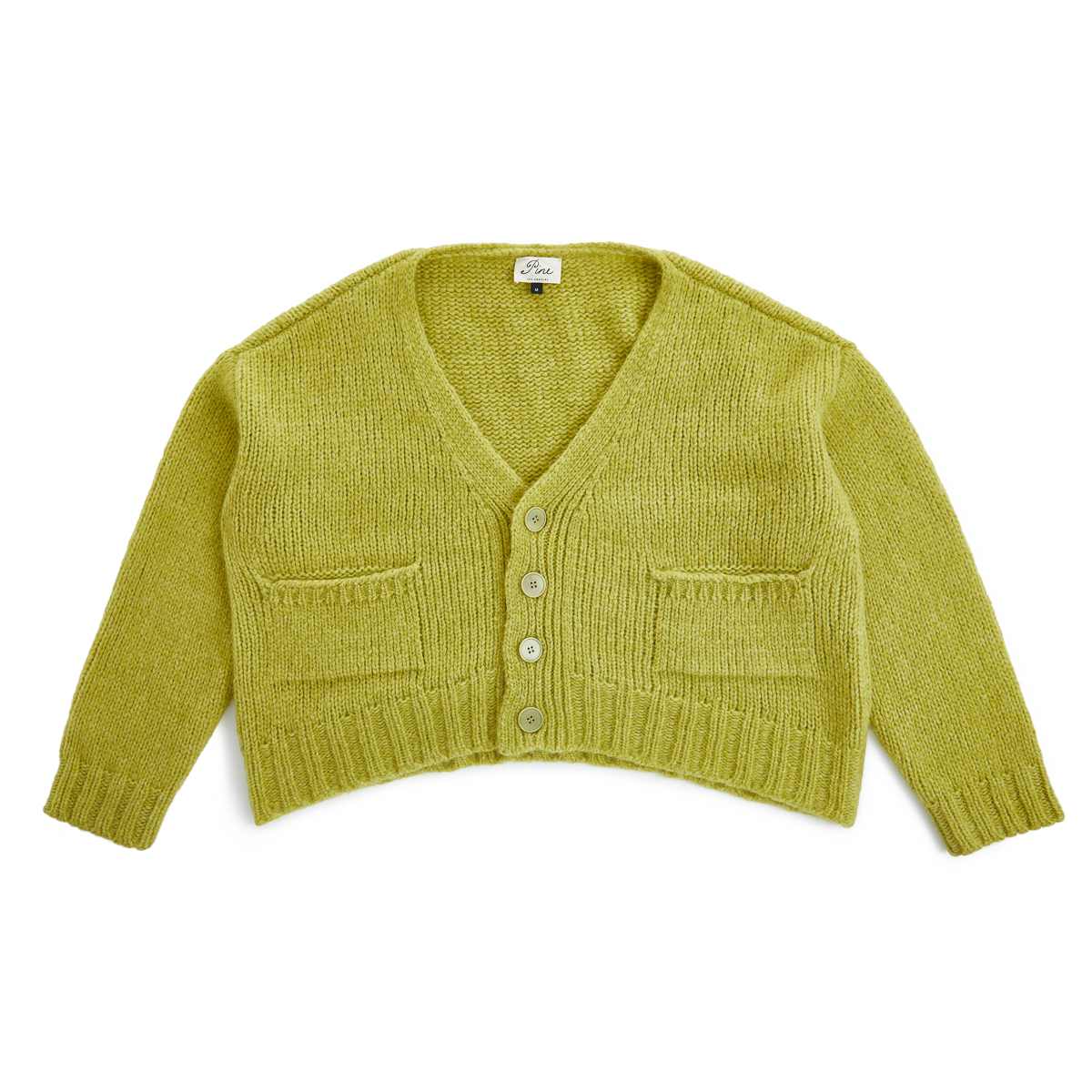 Alpaca Wool Cardigan-Matcha